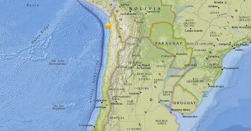 TERREMOTO EN CHILE de 5.4 Grados (Hoy Martes 3 Enero 2017) Sismo Temblor EPICENTRO - Iquique - Tarapacá - ONEMI - www.onemi.cl