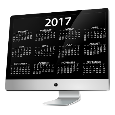 Happy New Year 2017 Calendar