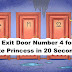 Brain Teaser IQ Test: Find Exit Door Number 4 for the Cute Princess in 20 seconds!