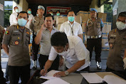 Bersatu Perangi Corona, Polda Sulsel Fasilitasi Pemilik BB Sumbangkan Puluhan Ribu Masker ke Rumah Sakit