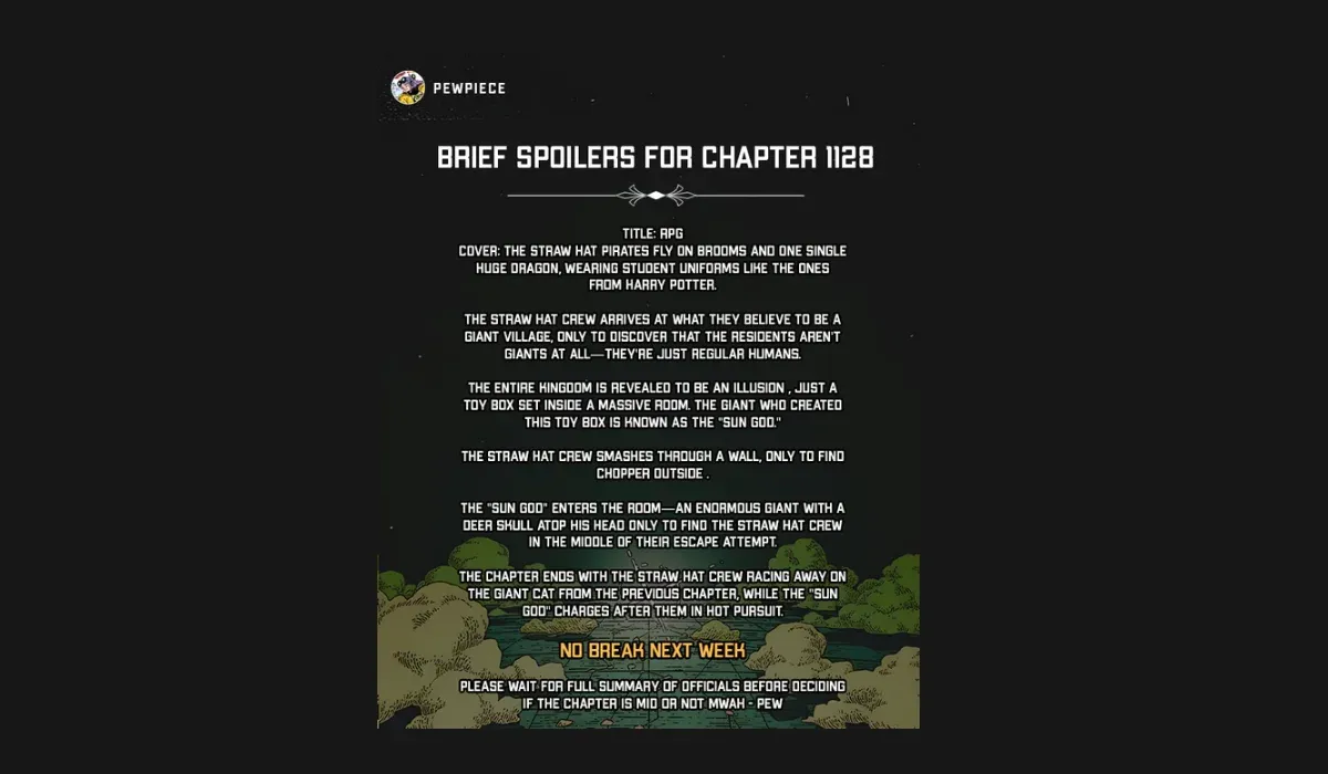 One Piece Chapter 1128 Spoilers