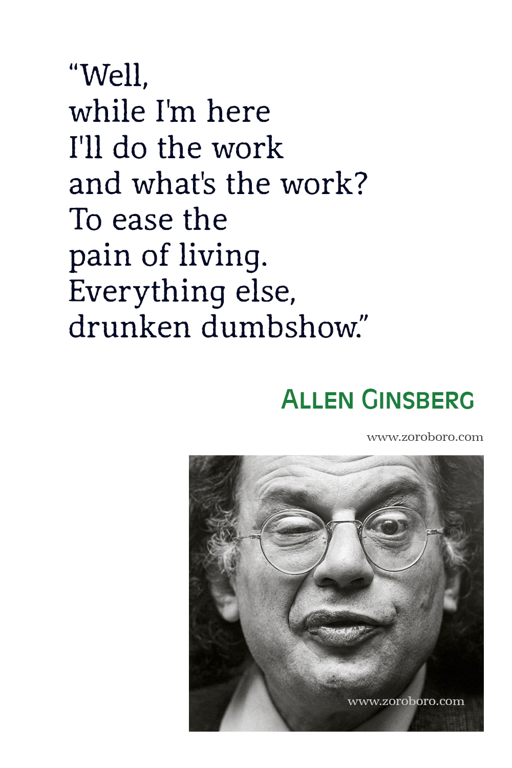 Allen Ginsberg Quotes, Poet, Poetry, Allen Ginsberg Poems, Allen Ginsberg Books Quotes, Allen Ginsberg : Selected Poems, Allen Ginsberg Howl and Other Poems & Kaddish and Other Poems .