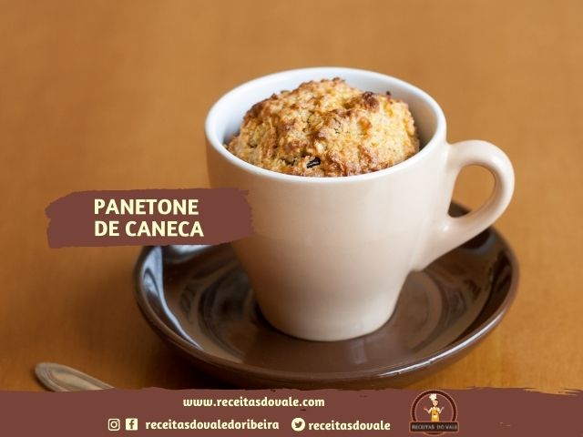 Receita de Panetone de Caneca