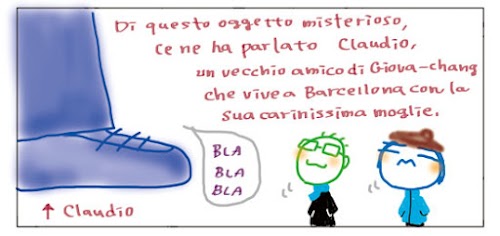 Di questo oggetto misterioso, ce ne ha parlato Claudio, un vecchio amico di Giova-chang che vive a Barcellona con la sua carinissima moglie. BLA BLA BLA Claudio