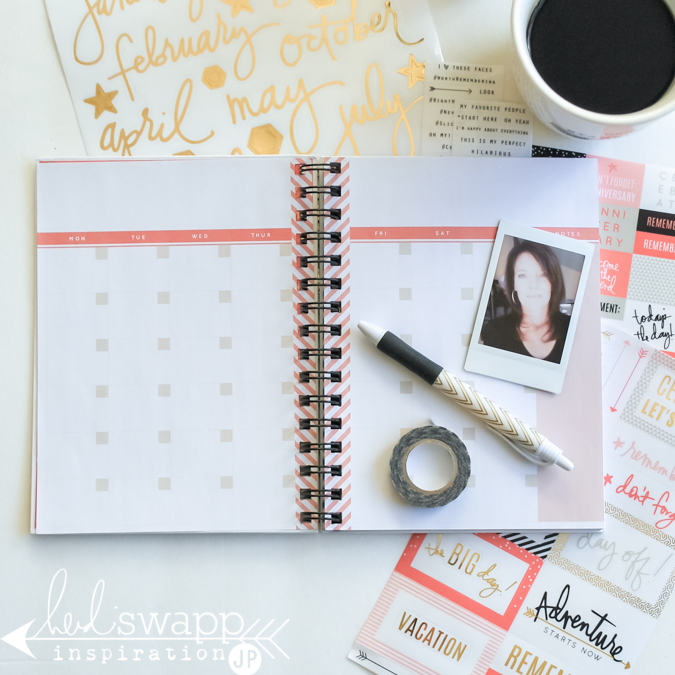 Heidi Swapp Instax Planner Kit put to use as an intentional living planner and inspiration calendar. @jamiepate for @heidiswapp