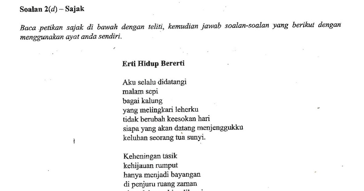 Laman Bahasa Melayu SPM: NOTA PERSEDIAAN UNTUK 