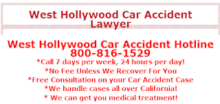 West Hollywood Car Accident Hotline