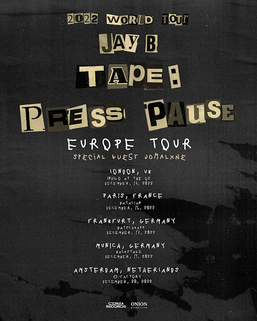 JAY B llega a Europa con su gira 'Tape: Press Pause'