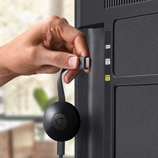 branchement chromecast