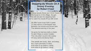stopping by woods on a snowy evening translation