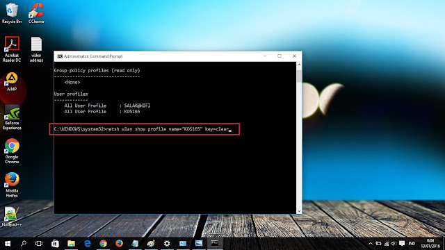 SSID wifi pada windows 10 saat ingin melihat password wifi 