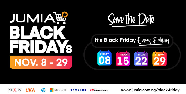 Jumia Black Friday starts on the 8th of November, which also happens to be the first Friday of November.