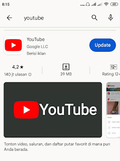 Cara buka YouTube di Android lama