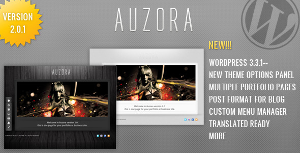Auzora - One Page Portfolio and Business theme - Portfolio Creative