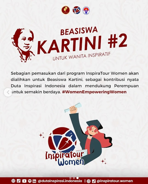 BEASISWA UNTUK WANITA INSPIRATIF INDONESIA KINI TELAH DIBUKA