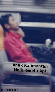 Anak Kalimantan Naik Kereta Api