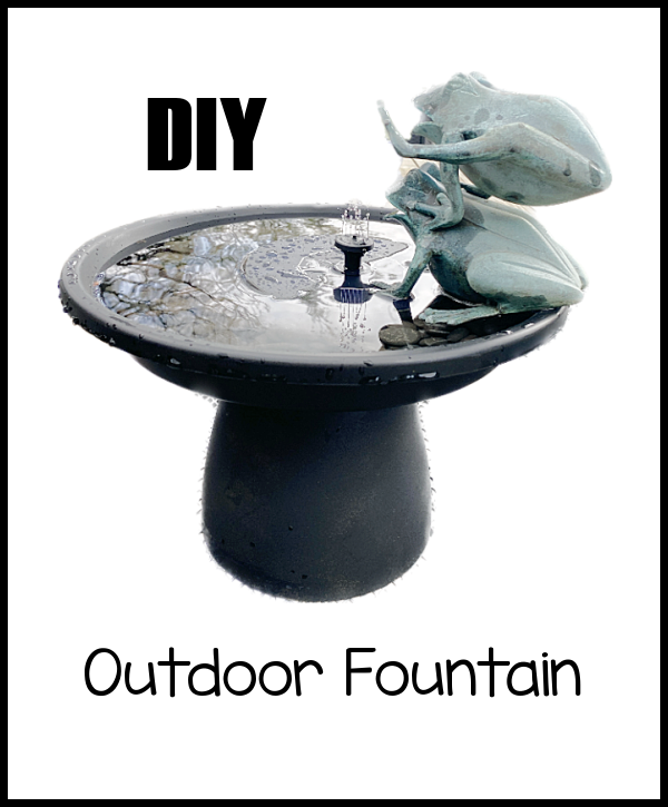 fountain with overlay for pin