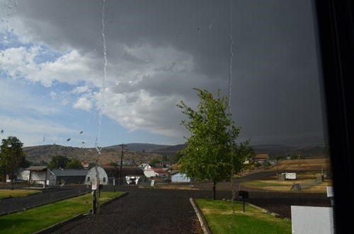 scary thunderstorms coming at Fossil Wheeler County Fairgrounds
