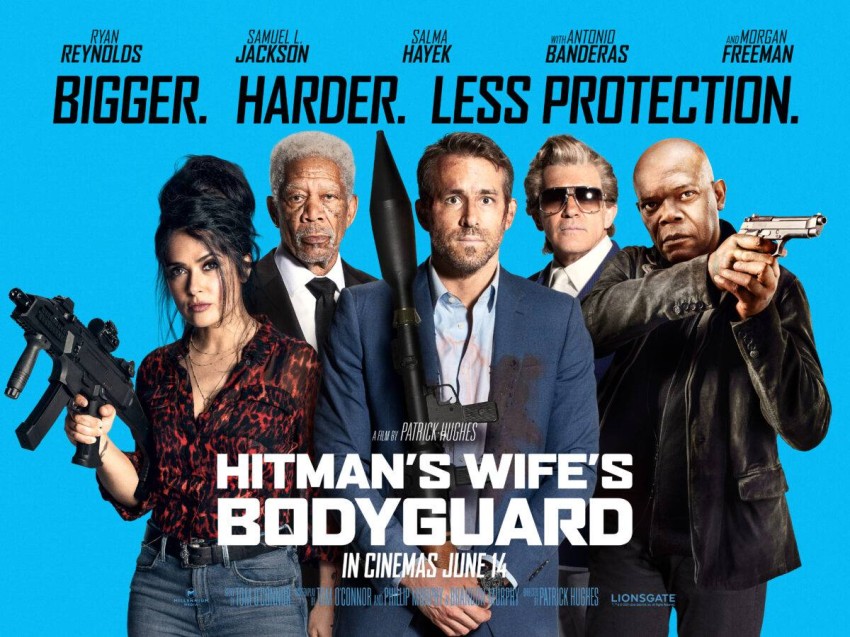 'Hitman's Wife's Bodyguard' tops US box office box office .. Salma Hayek, Ryan Reynolds and Samuel L. Jackson The action-comedy "Hitman's Wife's Bodyguard" topped the box office over the weekend in North America.