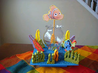Children parties, Nemo decorations, table centers