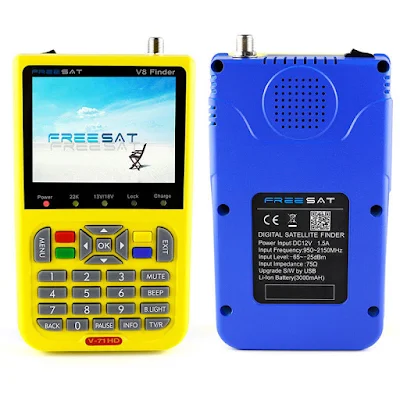 V-71 Freesat V8 DVB-S2 High Definition TV Satellite Finder 3.5 Inch LCD Display