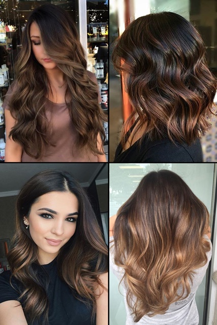 Top 15 chocolate brown hair with highlights