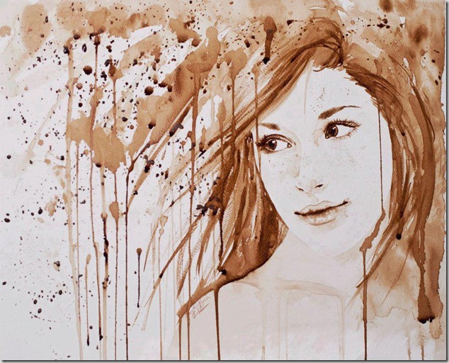 Coffee Painting By Josephine Ryan