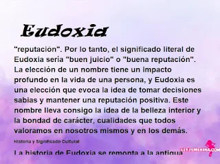 significado del nombre Eudoxia