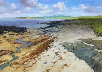 Shore of Ballyconneely, Ireland painting Andrew Lattimore