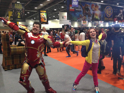 Iron Man and Kimmy Schmidt cosplay