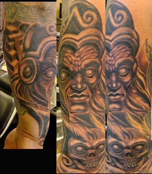 tattoo designs for family aztec warriors tattoo
