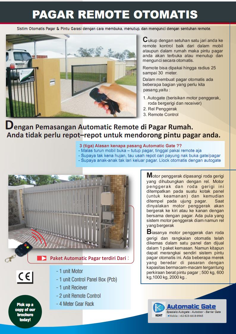 SMART PINTU  BESI PRESS Pintu  Gerbang  Pagar Otomatis 