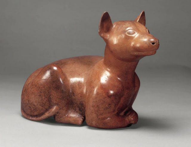 Керамические сосуды в форме собак ксоло часто находят в гробницах возрастом 2000 лет в западной Мексике.