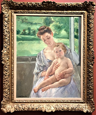 Mother and Child in the Conservatory by Mary Cassatt