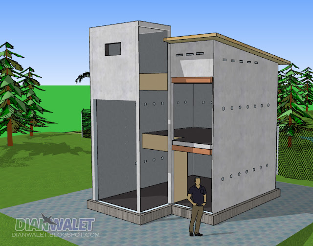 Desain Rumah Walet (RBW) Minimalis 4x4 (Full Video)  DIAN 