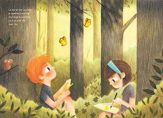 Bulle d'été, illustration du livre de Florian Pigé, Editions Hongfei Cultur