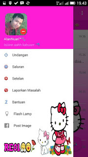 BBM Hello Kitty Transparan v3.0.1.25 MOD APK Clone