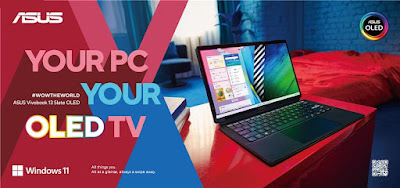 Vivobook 13 Slate OLED, PC sekaligus TV