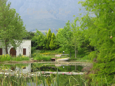 Little boat at pond at Klein Champagne in 2008