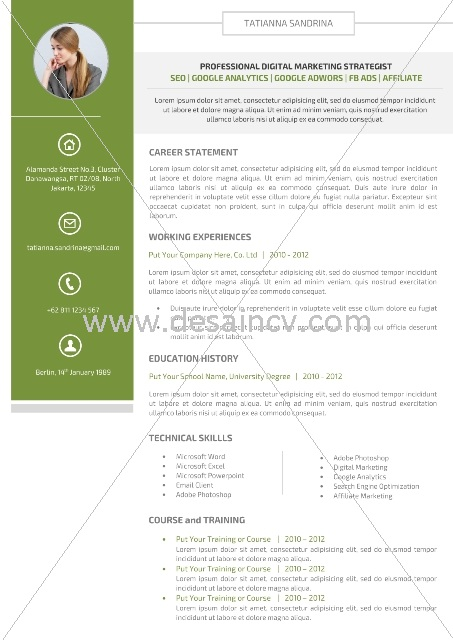 Desain CV Kreatif: Contoh CV Bahasa Inggris