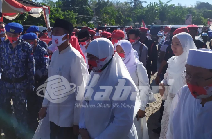 Bakal Paslon Fauzi-Eva Daftar Pilbup Sumenep, Dari Masjid Jamik ke Asta Tinggi Dulu