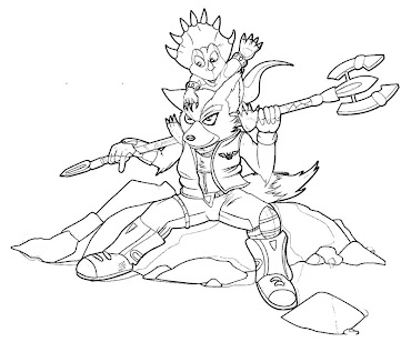 #12 Fox McCloud Coloring Page