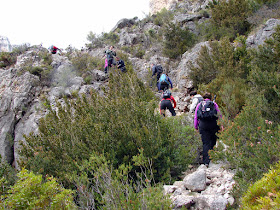 senderismo - Bco Lloret - Cova Pintada - Avenc de la Solana - Canal de l'Ombria - Pas del Julivert