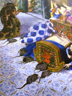 book and a cuppa, bookandacuppa, book&cuppa, Book & a Cuppa fairy-tales, witch, Waddesdon Manor, art, collection, Sleeping Beauty, Rothschild, UK England visit, folk tales, story, castle, prince, royal, christening, enchanted, pretty, impressive, Leon Bakst 