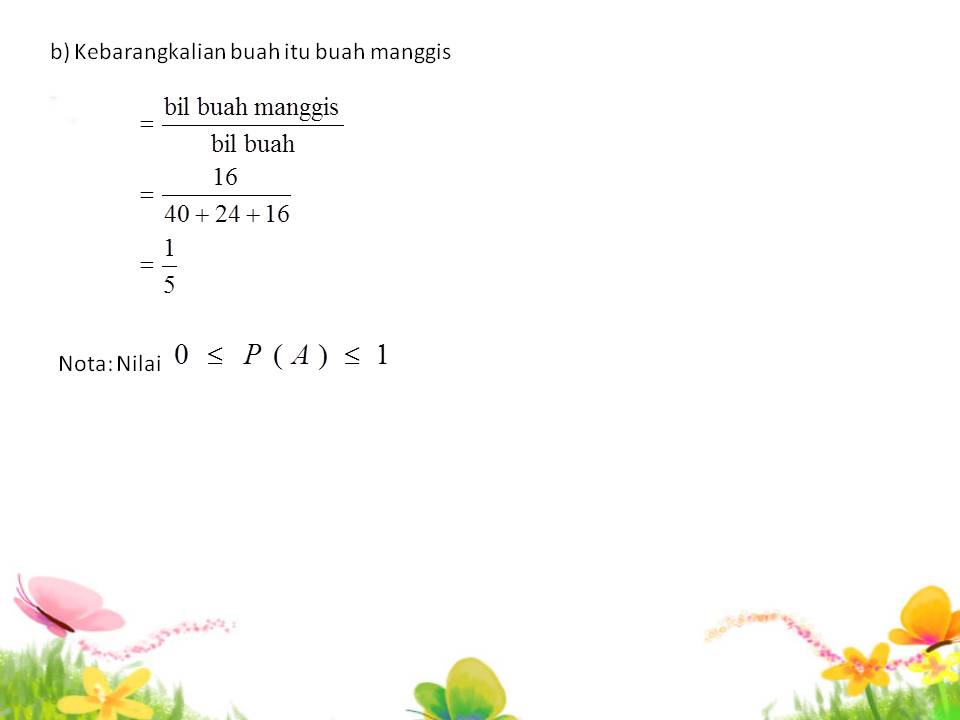 MATEMATIK SPM: KEBARANGKALIAN