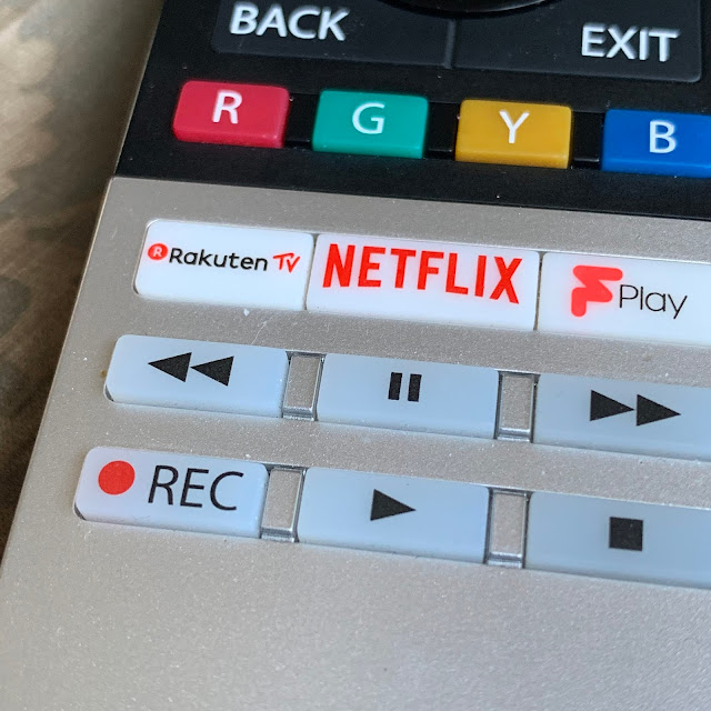 Rakuten TV button on Toshiba Remote Control