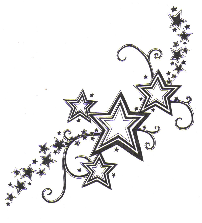 Star tattoos designs for girls