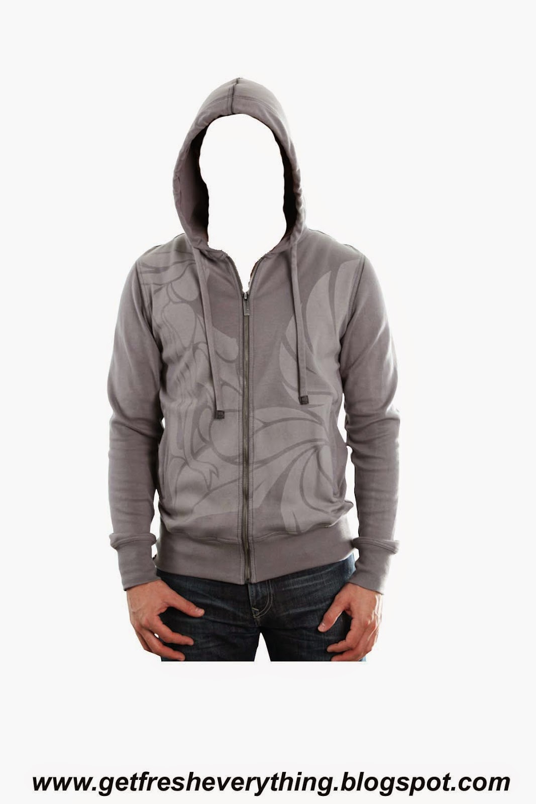 Men Hooded Psd For Adobe Photoshop