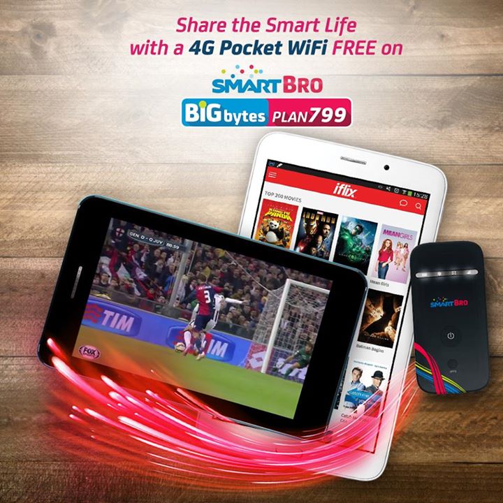 Smart Bro 4G Pocket WiFi FREE at Big Bytes Plan 799