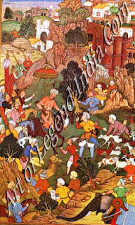 Babur Captures a Flock of Sheep from the Hazaras